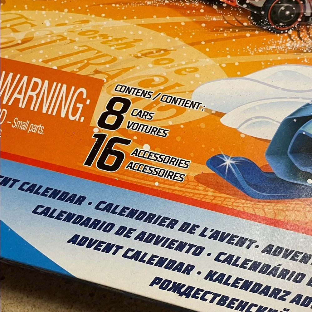 Hot Wheels Holiday Advent Toy Car Set - 24-Day Countdown